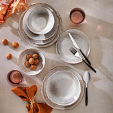 Schafer Lunar 24 Parça Yemek Takımı Kahverengi